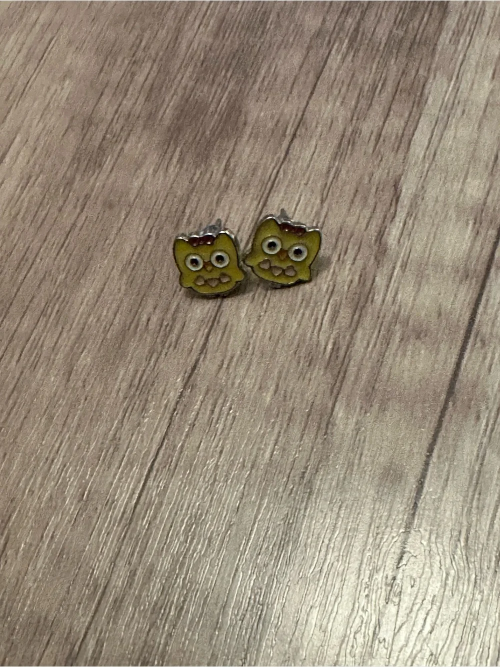 Yellow Owl Kids Stud Earrings - Cute Children’s Accessory